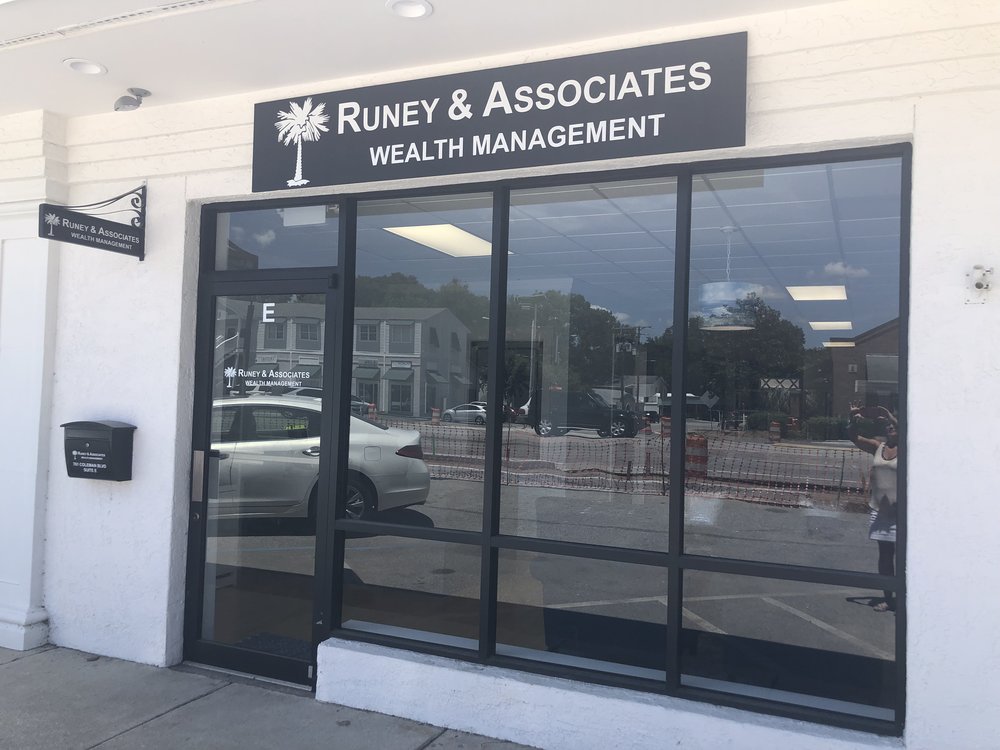 Runey & Associates Financial Advisors New Office Storefront Charleston SF