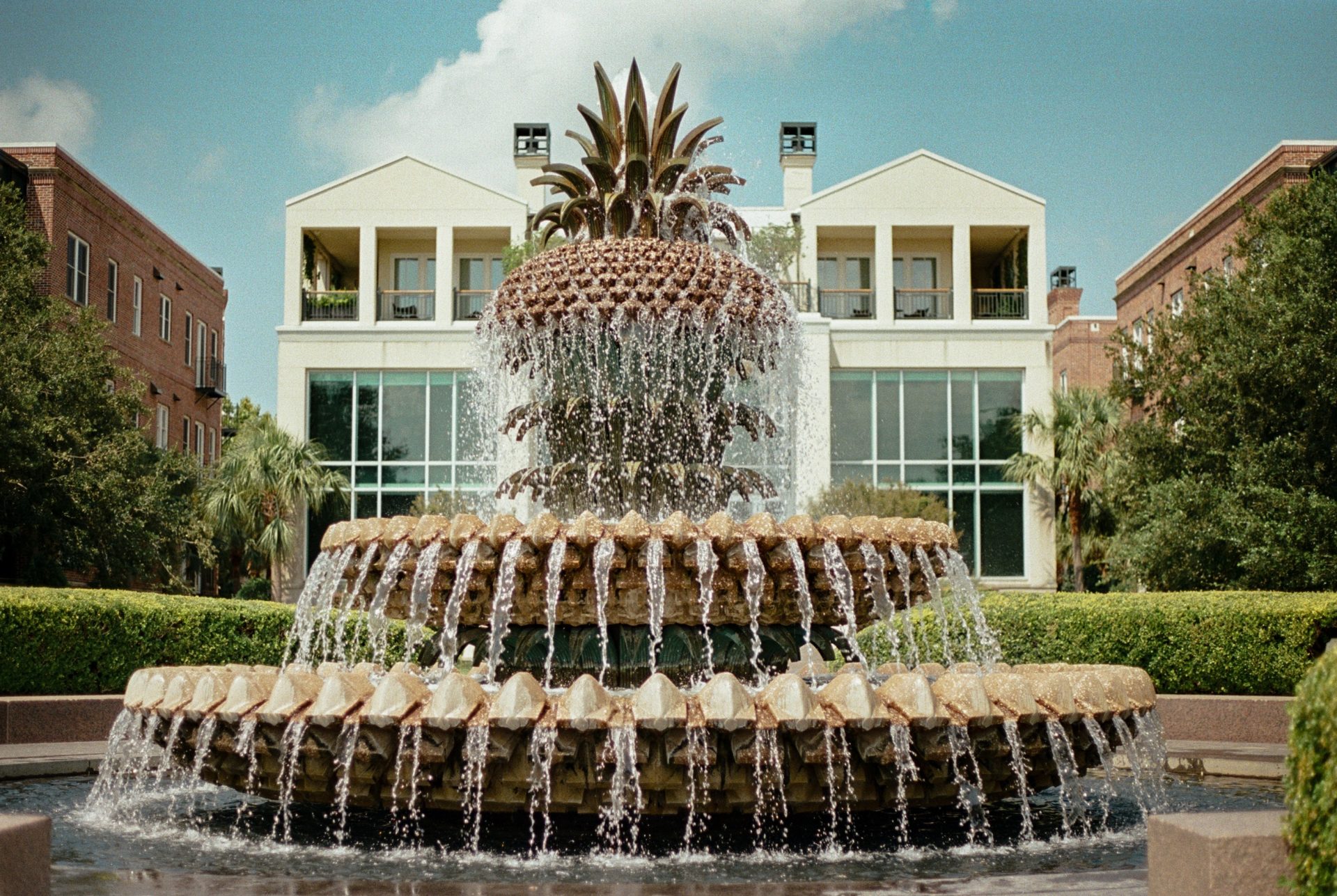 Photo of Fountain downtown Charleston, SC.