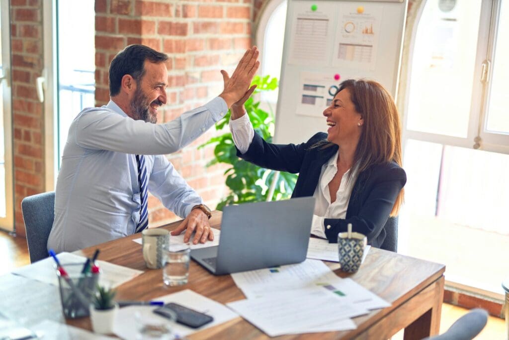 Photo of Financial Advisor and Client Runey & Associates Wealth Management